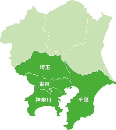 関東付近のマップ